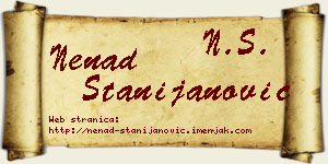 Nenad Stanijanović vizit kartica